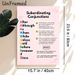 Subordinating Conjunctions Grammar Guide Painting Poster, Colorful Typographic Educational English Grammar Rule Poster, Clear Grammar Learning_maomaolike.com