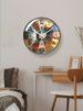 Yipula 7141 American Style Silent Home Creative Personality Living Room Sweep Second Wall Quartz Clock_maomaolike.com