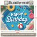 Tropical Pool Party Birthday Banner - 2D Flat Polyester Wall Hanging With Flamingos, Palm Leaves, Beach Balls, Photo Backdrop, Summer Party Decor_maomaolike.com