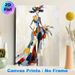 Elegant Abstract Lady Painting Poster, Vibrant Color-Blocked Textured Impressionist Poster, Stylish Artistic Decor Ideal For Bedroom, Living Room_maomaolike.com