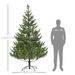 Artificial Christmas Tree, Sparse Realistic Cedar Tree With Branch Tips, Easy Assembly, Hinged Xmas Tree For Home Office Holiday, Green_maomaolike.com