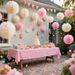 18Pcs Warm Tone Tissue Paper Pom Poms, Hanging Ornaments For Wedding, Birthday, Graduation, Perfect Party Decor & Gifts._maomaolike.com