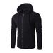 Men's Clothing warm sweatshirt hooded zipper sweatshirt men's slim sports casual sweatshirt_maomaolike.com