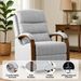 Power Lift Recliner Chair For Elderly, Recliner Chair With Massage & Heat, Electric Leather Lift Recliner Chair For Living Room With Side Pocket, Gray_maomaolike.com