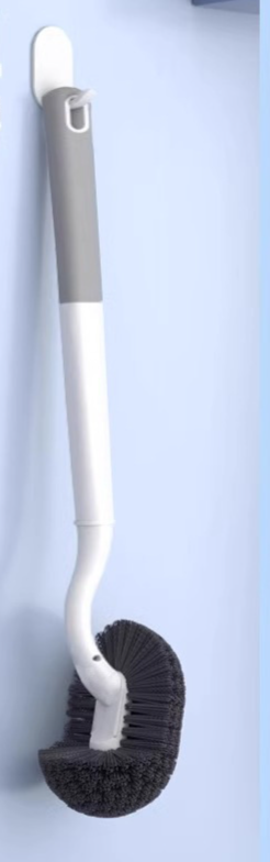 Household Squat Bathroom Toilet Wall-Mounted Long Handle Cleaning Brush_maomaolike.com