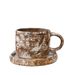 Retro Ceramic Cup Cross-border Mug Japanese Style Simple Afternoon Tea Cup Creative Stoneware Coffee Cup And Saucer Set_maomaolike.com