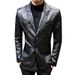 Men's Clothing Leather Suit Autumn New Casual Jacket Style Slim Lapel Leather Suit Leather Jacket Men's_maomaolike.com