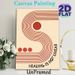 Healing Themed Painting Poster, Minimalist Red Geometric Curved Line & Circle Poster, Inspirational "Healing Is Not Linear" Art, Suitable For Bedroom_maomaolike.com