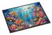 Coral And Fish Doormat Front Door Mat Indoor Outdoor Rugs For Entryway, Non Slip Washable Low Pile, 24H X 36W_maomaolike.com