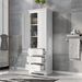Tall Storage Cabinet With Three Drawers For Bathroom/Office_maomaolike.com