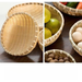 Woven Round Household Farmhouse Steamed Bun Dried Fruit Snack Storage Small Vegetable Washing Bamboo Basket_maomaolike.com