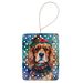 Cavalier Spaniel Christmas Porcelain Ornament Christmas Tree Hanging Decorations For Home Christmas Holiday, Rectangle, Gift, Multicolor_maomaolike.com