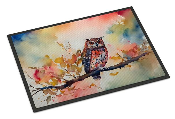Elf Owl Doormat Front Door Mat Indoor Outdoor Rugs For Entryway, Non Slip Washable Low Pile, 24H X 36W_maomaolike.com