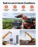 Chain Sling, 5-16 In X 10 Ft Lifting Chains With 2 Leg Grab Hooks, Heavy Duty G80 Alloy Steel Lifting Sling, 7000LBS Capacity, Adjustable Engine Chain Hoist Lifts For Cargo Security Towing_maomaolike.com