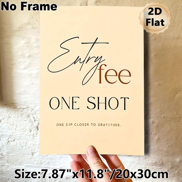 Coffee Themed Quote Painting Poster, Minimalist Warm-toned Typographic Poster, Elegant Gratitude-focused Decor Suitable For Kitchen, Coffee Bar_maomaolike.com