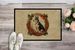 Basenji Christmas Flowers Doormat Front Door Mat Indoor Outdoor Rugs For Entryway, Non Slip Washable Low Pile, 24H X 36W_maomaolike.com