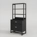 Spacious Filing Cabinet,Height File Cabinet,Stable Cabinet With Open Bookcase_maomaolike.com