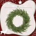 24 Inch Christmas Wreath, Artificial Norfolk Pine Wreath With Pine Cones And 88 Realistic Branches For Door, Wall_maomaolike.com