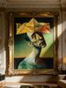 Surrealist-style Figures, Stream-of-consciousness Expression, Realist Techniques, Geometric Origami Structures, Abstract Geometry, Absurd Aesthetics_maomaolike.com