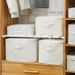 Tianshan Cotton Linen Zipper Storage Bag, Under Bed & Closet Organizer With Waterproof Lining_maomaolike.com