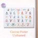 Christian Alphabet Affirmation Painting Poster, Pastel-colored Cute Bee & Typographic Art Poster, Uplifting Religious Positive Phrases, Ideal For_maomaolike.com