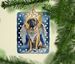 Mastiff My Angel Porcelain Ornament Christmas Tree Hanging Decorations For Home Christmas Holiday, Rectangle, Gift, Multicolor_maomaolike.com