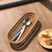 Natural Bread Rattan Hollow Chopsticks Knife Fork Storage Fruit Small Snack Basket Towel Holder Woven_maomaolike.com