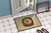 Poodle Christmas Flowers Doormat Front Door Mat Indoor Outdoor Rugs For Entryway, Non Slip Washable Low Pile, 24H X 36W_maomaolike.com