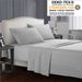 100% Cotton Percale Sheets 4 Pieces Bedding Set - Flat, 1 Fitted Sheet 2 Pillowcases, Crisp Cool And Strong Bed Linen_maomaolike.com