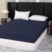 Solid Color Fitted Mattress Protector - Waterproof & Dustproof (Elastic Deep Pocket Hypoallergenic Breathable Fabric_maomaolike.com