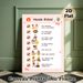 House Rules Painting Poster, Warm Cute Cartoon Style Poster, Clearly Lists Household Behavior Guidelines, Ideal For Home To Promote Positive Family_maomaolike.com