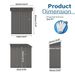 5X3 FT Metal Outdoor Storage Shed, Tool Shed With Pitched Roof And Lockable Door Compact Metal Tool Shed For Garden, Backyard, Patio, Everyday Sundries And Bike Storage, Gray_maomaolike.com