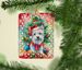 Westie Christmas Porcelain Ornament Christmas Tree Hanging Decorations For Home Christmas Holiday, Rectangle, Gift, Multicolor_maomaolike.com