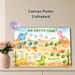 Dinosaur Potty Chart Painting Poster, Gentle Watercolor Desert Dinosaur Scene Poster, Functional Design To Track Potty Training Progress, Suitable For_maomaolike.com