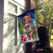 Nova Scotia Duck Tolling Retriever Christmas Reindeer House Flag Large Porch Sleeve Pole Decorative Outside Yard Banner Artwork Wall Hanging, Polyester, House Size, Multicolor_maomaolike.com