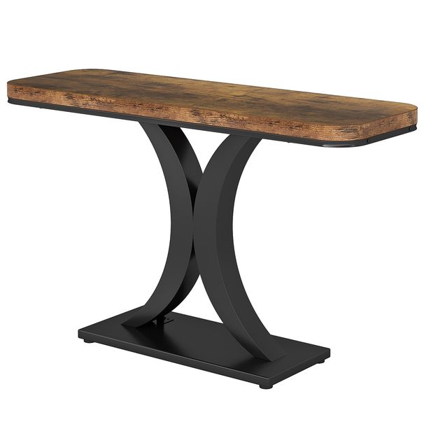 Console Table, Industrial Console Table For Living Room_maomaolike.com