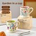Cute Graffiti Mug, Heat-resistant Breakfast Cup_maomaolike.com