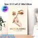 Microblading Eyebrows Painting Poster, Luxury Golden-toned Brow Styling Illustration Poster, Stylish Beauty-themed Decor Ideal For Beauty Salons And_maomaolike.com