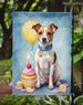Jack Russell Terrier Happy Birthday Garden Flag Mailbox Flag Decorative Yard Flag Banner Outside Patio Artwork Yard Flower Beds, Garden Size, Multicolor_maomaolike.com