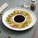Cabbage-Shaped Ceramic White Light Luxury Western Dining Flat Dish Plate High-End Hotel Table Setting Tableware_maomaolike.com