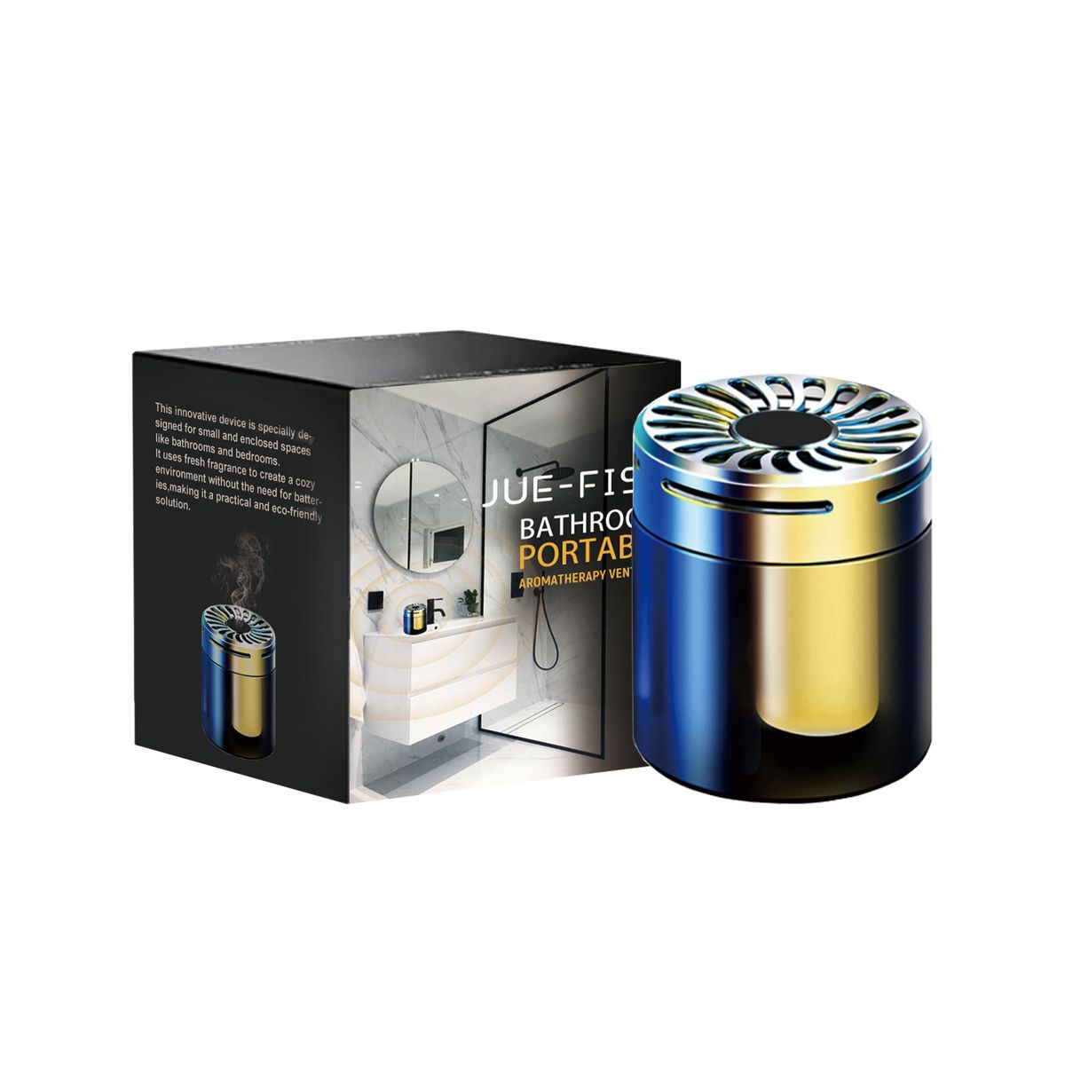 Jue-Fish Bathroom Portable Ventilation Aromatherapy, Car Aromatherapy Bathroom Bedroom Deodorant Adornment_maomaolike.com