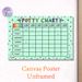 Potty Chart Painting Poster, Colorful Playful Cartoon-style Poster, Functional Weekly Toilet Training Tracker With Cute Icons, Ideal For Bathroom Use_maomaolike.com