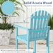 Tall Adirondack Chair With Armrests And Footrest Solid Acacia Wood 400 Lbs Strong Loading Capacity For Patio, Porch, Balcony, Deck And Backyard_maomaolike.com