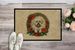 Bichon Frise Christmas Flowers Doormat Front Door Mat Indoor Outdoor Rugs For Entryway, Non Slip Washable Low Pile, 24H X 36W_maomaolike.com