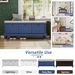Classic Storage Bench With Cushioned Seat And Three Drawers For Entryway And Living Room_maomaolike.com