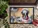 Boston Terrier The Chef Doormat Front Door Mat Indoor Outdoor Rugs For Entryway, Non Slip Washable Low Pile, 24H X 36W_maomaolike.com