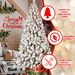 Prelit 9ft PVC Flocked Tree
(memory Wire)_maomaolike.com
