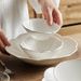 Petal Plate Household 2025 New High-end Club Hotel Restaurant Salad Ceramic Japanese-style Soup Noodle Bowl_maomaolike.com