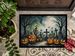 Graveyard Spooky Halloween Doormat Front Door Mat Indoor Outdoor Rugs For Entryway, Non Slip Washable Low Pile, 24H X 36W_maomaolike.com