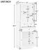 Tall Bathroom Storage Cabinet, Cabinet With Four Doors And Drawers, Adjustable Shelf, MDF Board_maomaolike.com